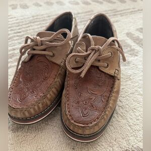 Women's Roper Leather Tooled Loafer